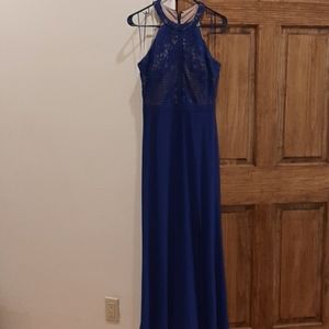 Royal Blue Floor Length Dress